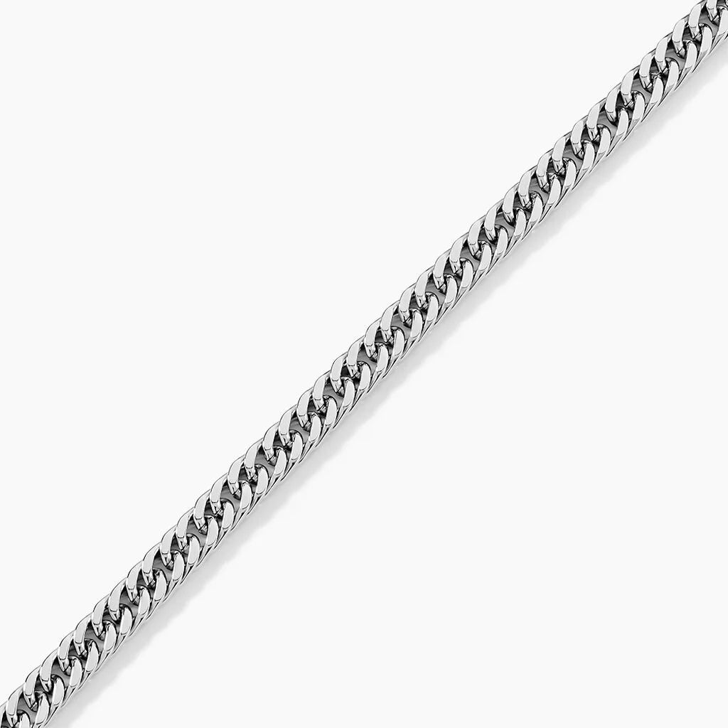 Bracelet argenté pour homme en acier inoxydable