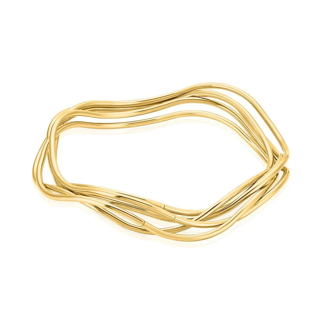 bracelet doré en acier inoxydable