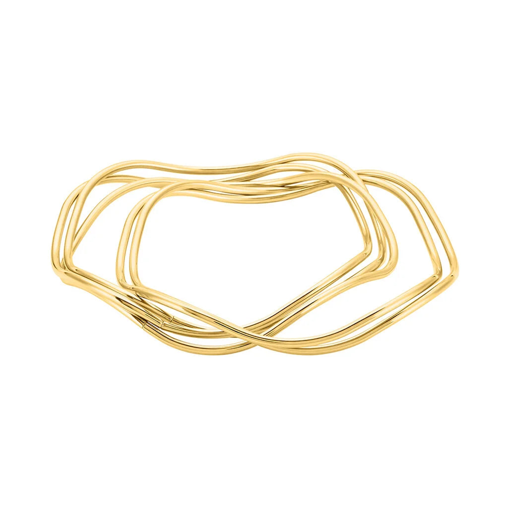 bracelet doré en acier inoxydable